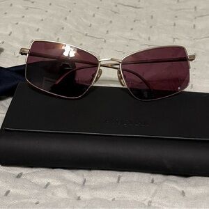 SportMax Matte Gold Sunglasses